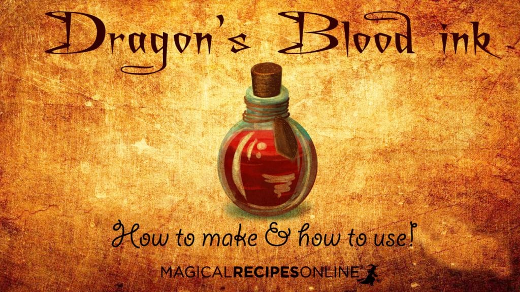 Ancient Ink Formula Recipe: Dragon's Blood ink - Magical Recipes Online