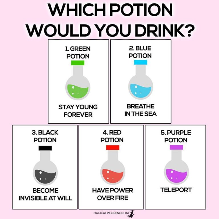 Which Potion Would You Drink Magical Recipes Online   Potion 768x768 