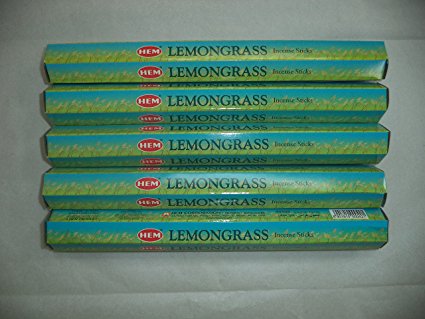  HEM Lemongrass 100 Incense Sticks (5 x 20 stick packs), by HEM, $6.28