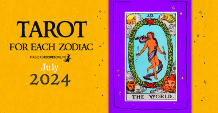 Tarot reading for each Zodiac Sign. Tarot for July 2024