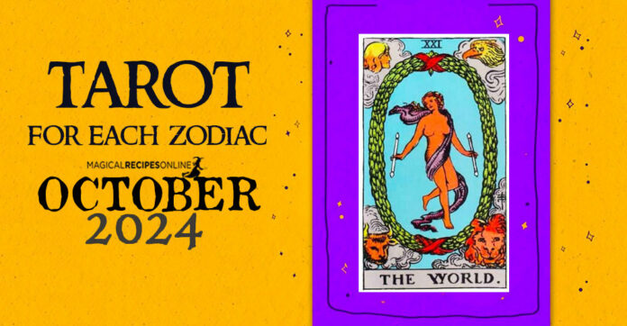 Tarot reading for each Zodiac Sign. Tarot for October 2024