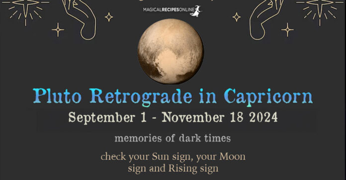 Retrograde Pluto in Capricorn 2024: September 1 - November 18 – memories of darkness