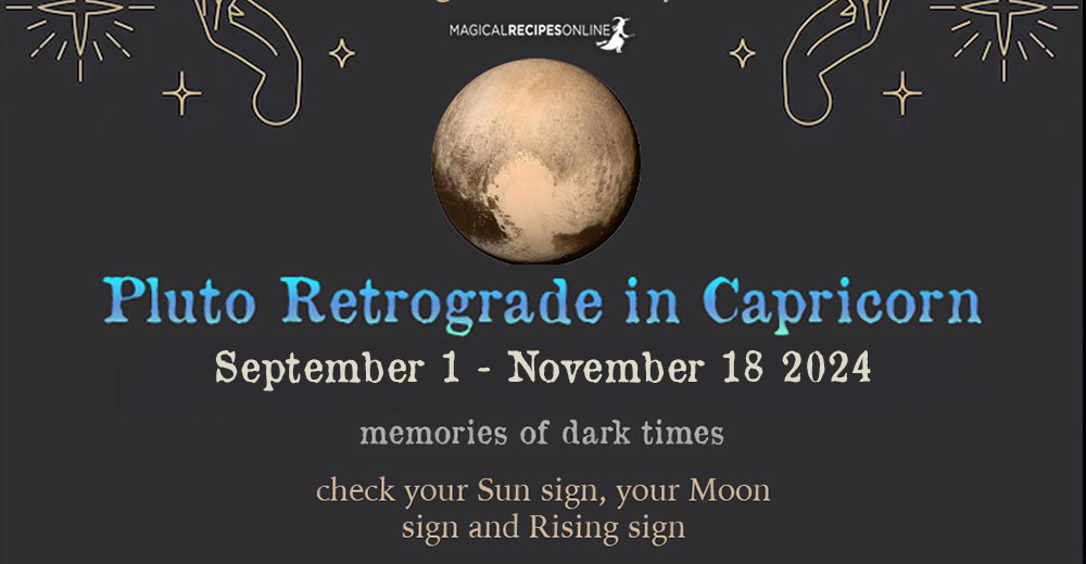 Retrograde Pluto in Capricorn 2024 September 1 until November 18