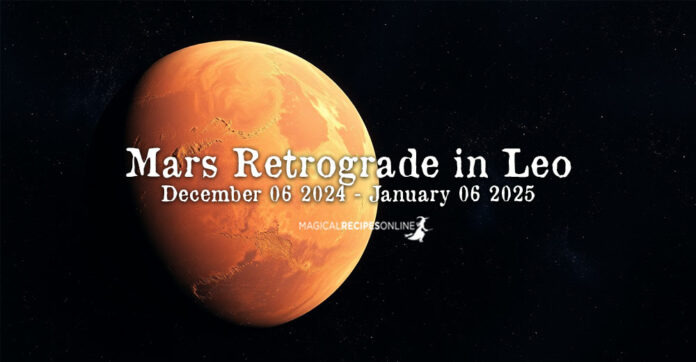 Mars Retrograde: December 06 2024 - February 16 2025