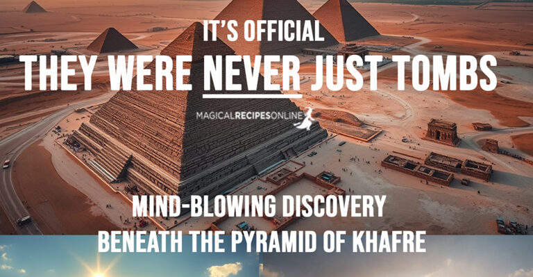 they were never just tombs! Mind-Blowing Discovery Beneath the Pyramid of Khafre